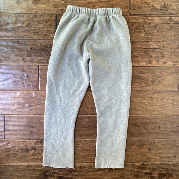 Fear of God Essentials Sweatpants Grey XS Cropped Raw Hem - Picture 2 of 10